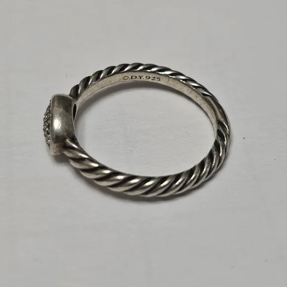 David Yurman Cable Collectible Oval Stack Ring - Picture 3 of 6